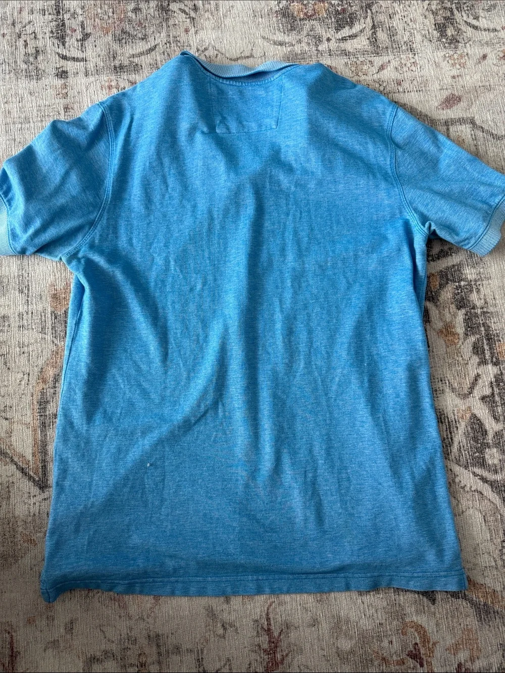 Banana Republic Light Blue Men's Polo with Elephant Logo